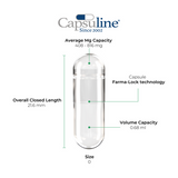Capsuline Clear Vegetarian Acid Resistant Empty Capsules Size 0 1000 Count - 1000
