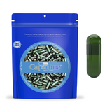 Capsuline Chlorophyll Empty Vegetarian Capsules Size 0  - Green/Green  - TiO2-Free - 1,000 Count - 1000