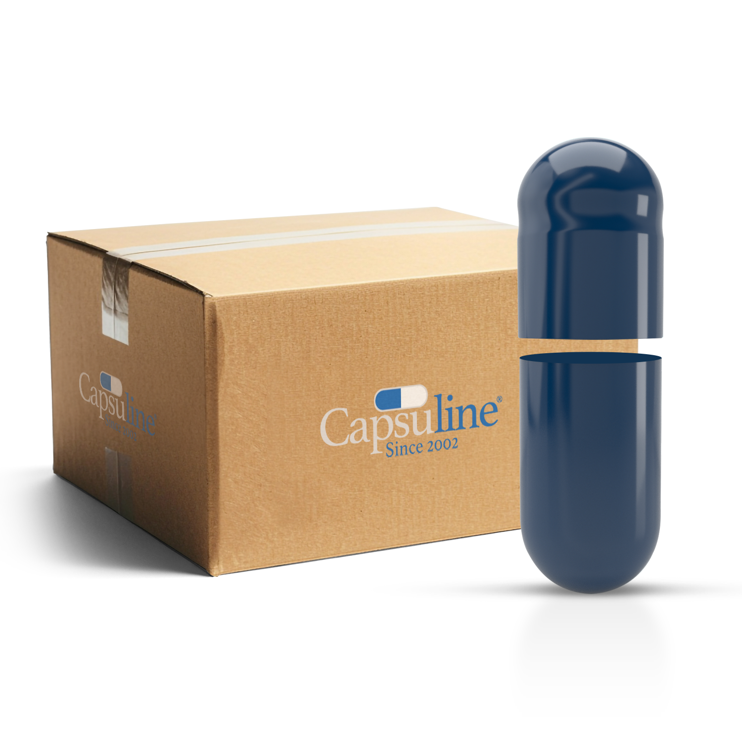 Separated Empty Gelatin Capsules Size 00 (Box of 75,000)