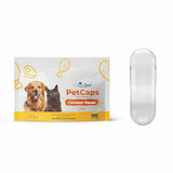 Capsuline PETcaps Chicken Flavored Gelatin Empty Capsules Size 1 - 100 Count - 100